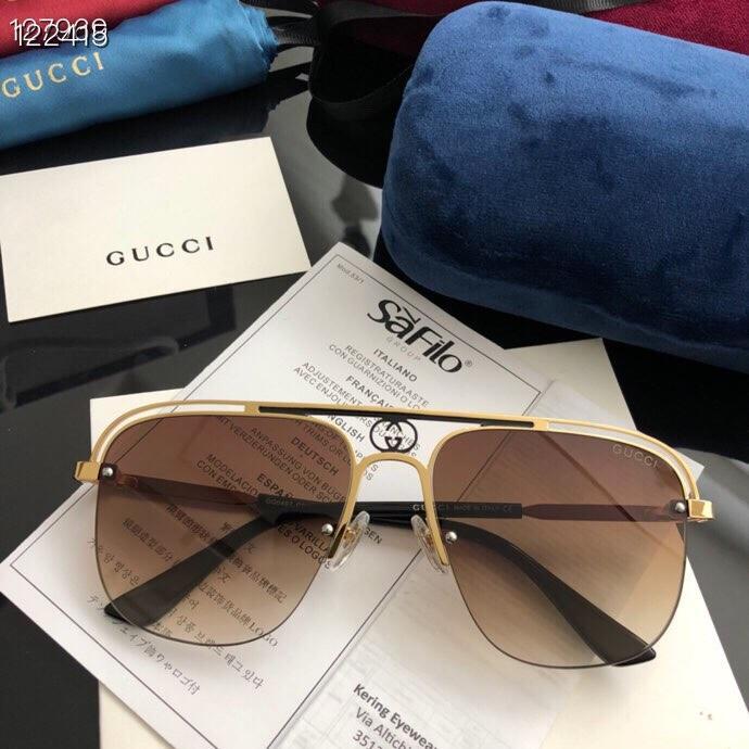 GUCCI古馳 0497 網紅最新款 蛤蟆鏡 太陽鏡  lly1129